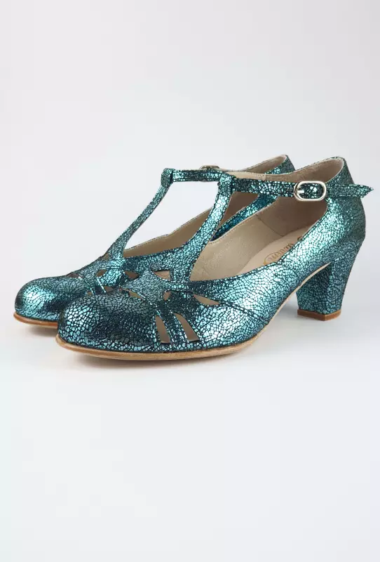 Blue Stone Suede 6 cm balboa heel
