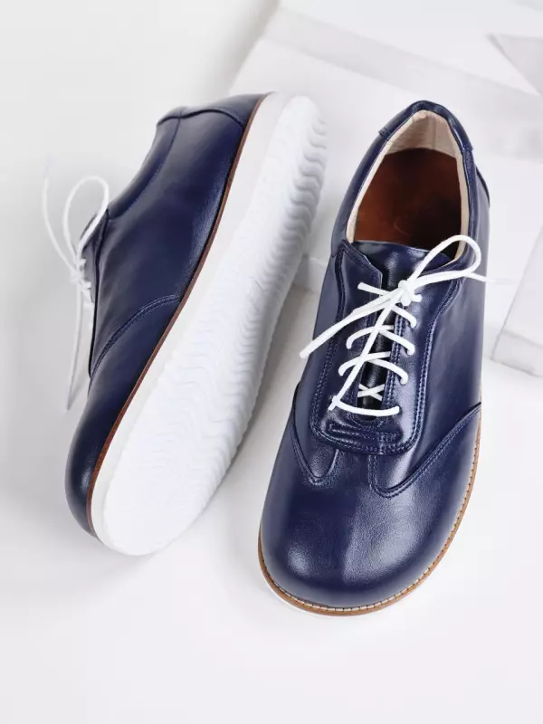 Dark Blue Leather with Eva sole