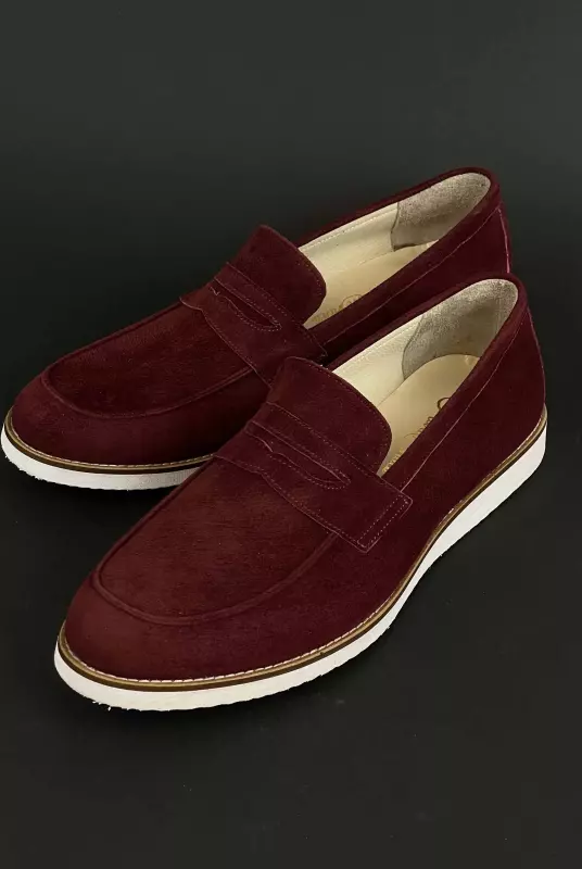 Loafers Bordeaux Suede with Eva sole