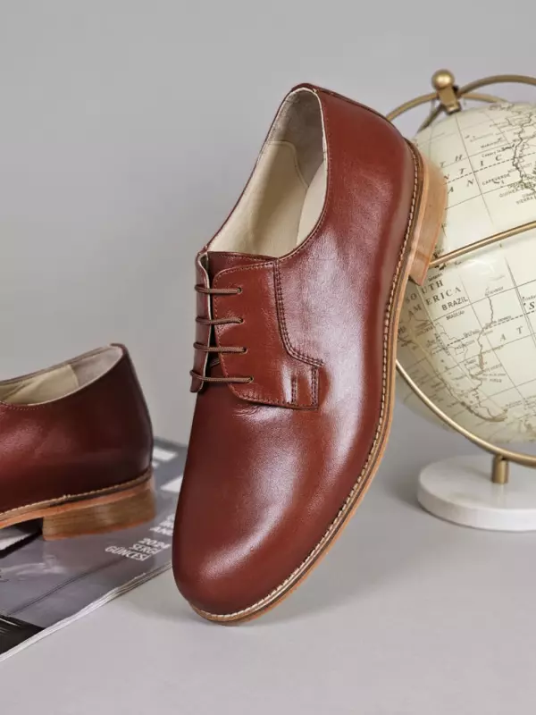 Jazz Slide Brown Leather 2 cm heel