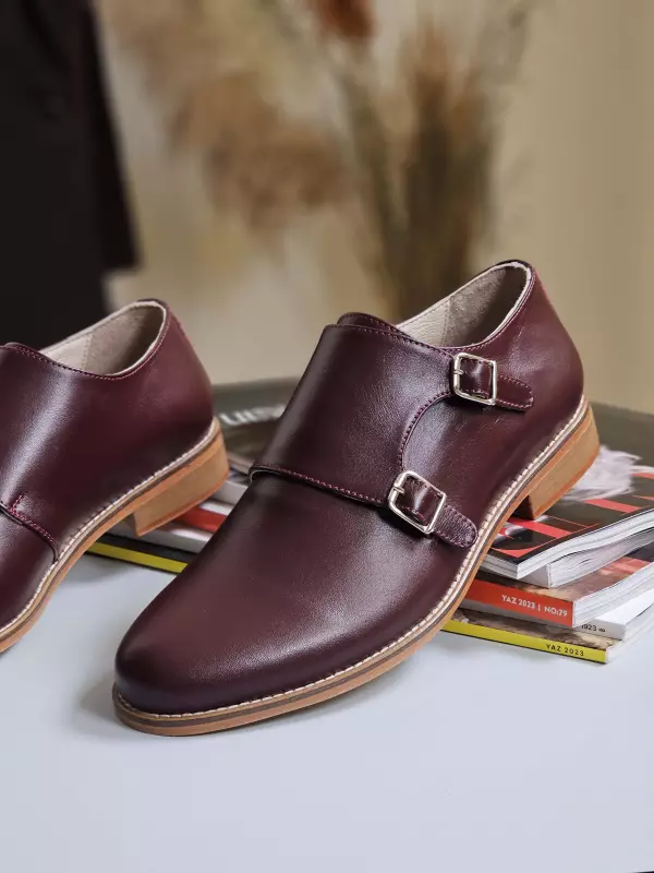 Monk Bordeaux Leather