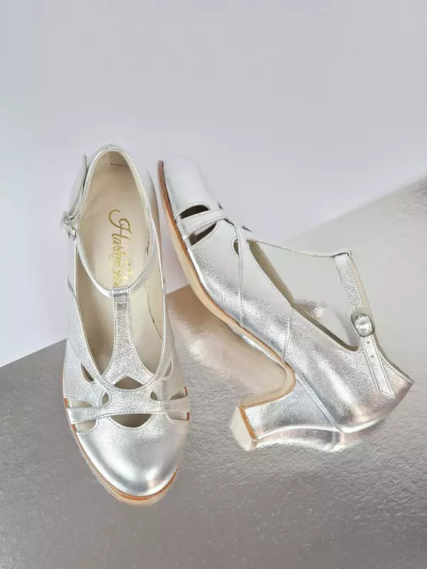 Spring Silver Leather 6 cm heel