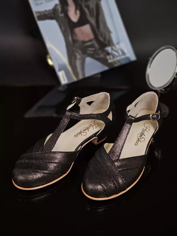 Silver Rain Suede 4 cm heel