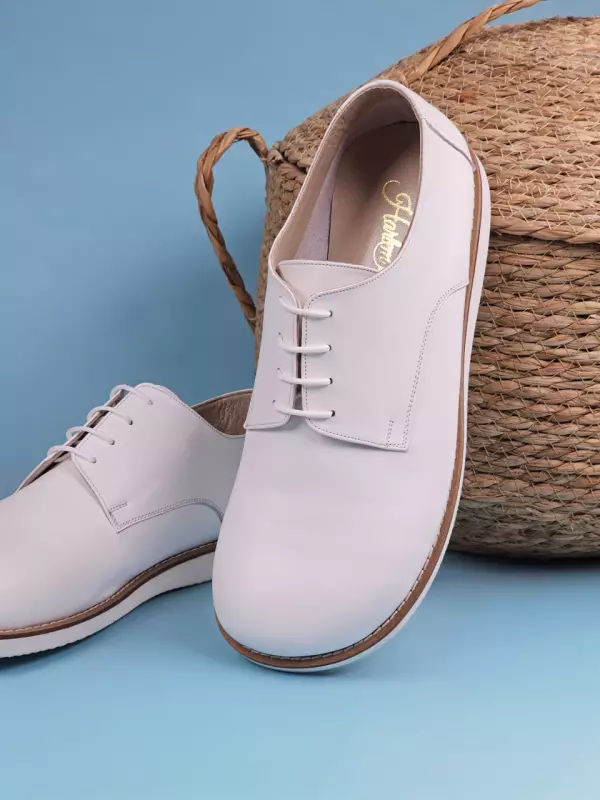 White Leather with Eva Sole