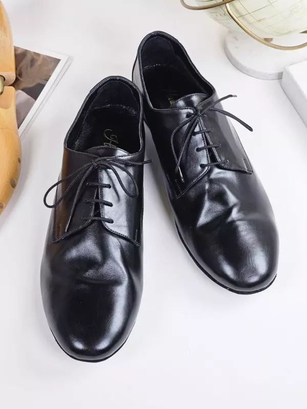 Frankie Soft Black Leather 1 cm heel