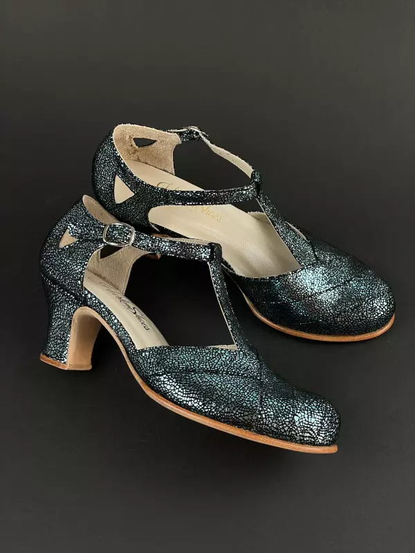 Blue Stone Suede 6 cm heel