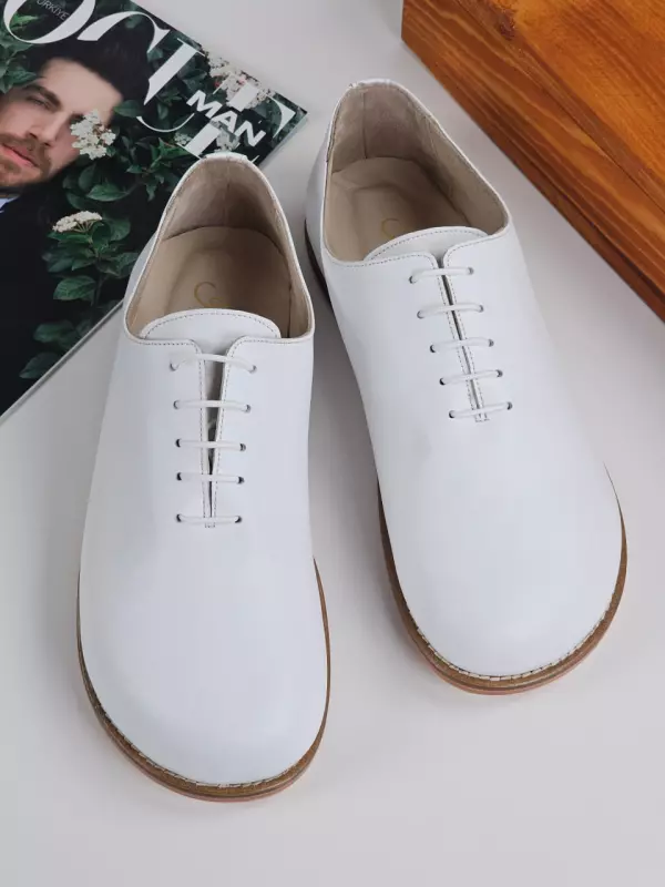 Barefoot Calloway White Leather Zero Drop