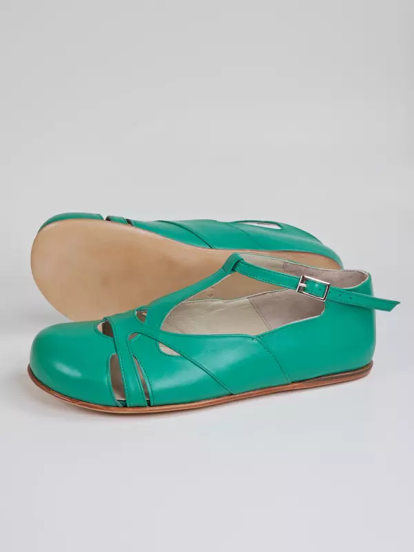 Barefoot Spring Apple Green Leather Zero Drop