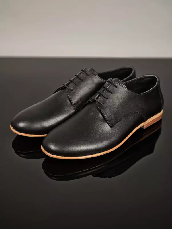 Frankie Soft Black Leather 1 cm heel