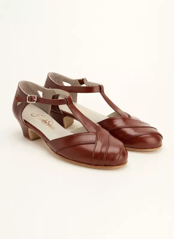 Brown Leather 4 cm heel