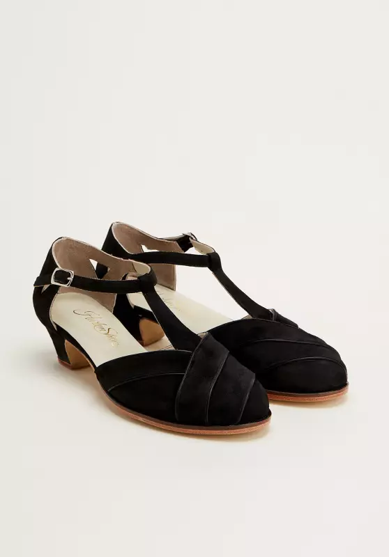 Black Suede 4 cm heel