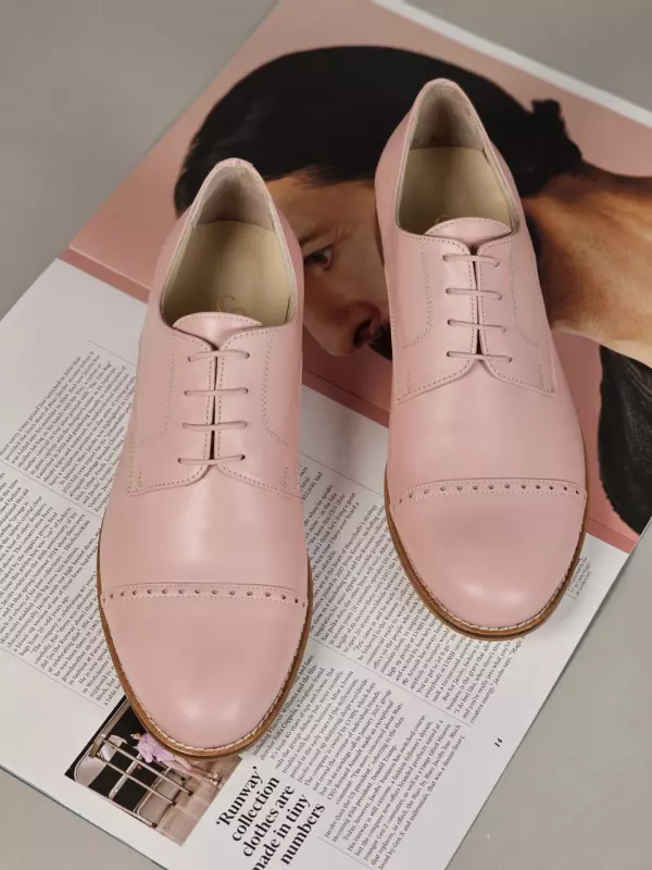 Pink Leather 2 cm heel