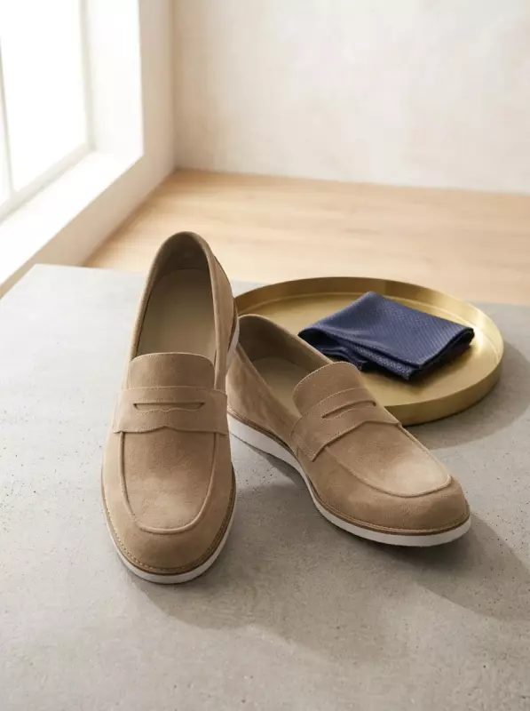 Beige Suede with Eva Sole