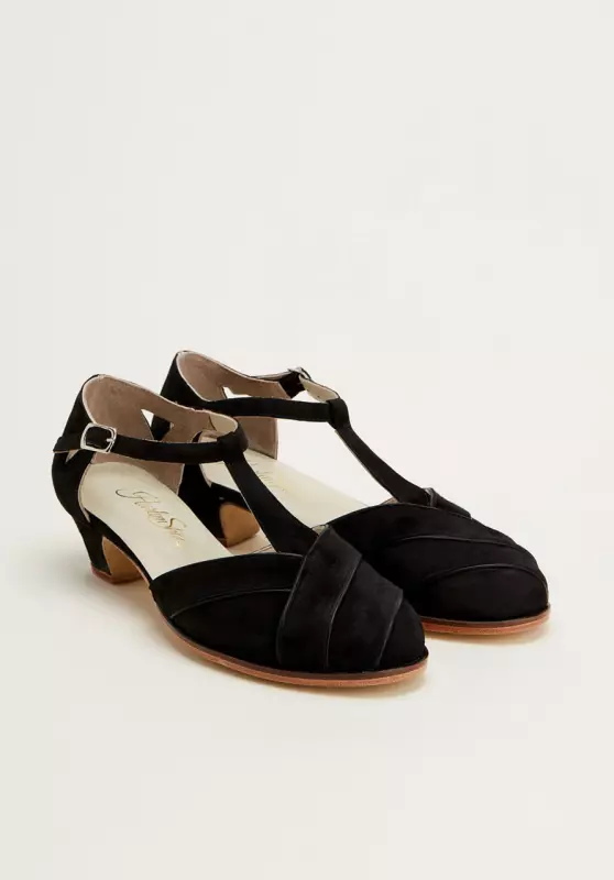 Black Suede 4 cm heel