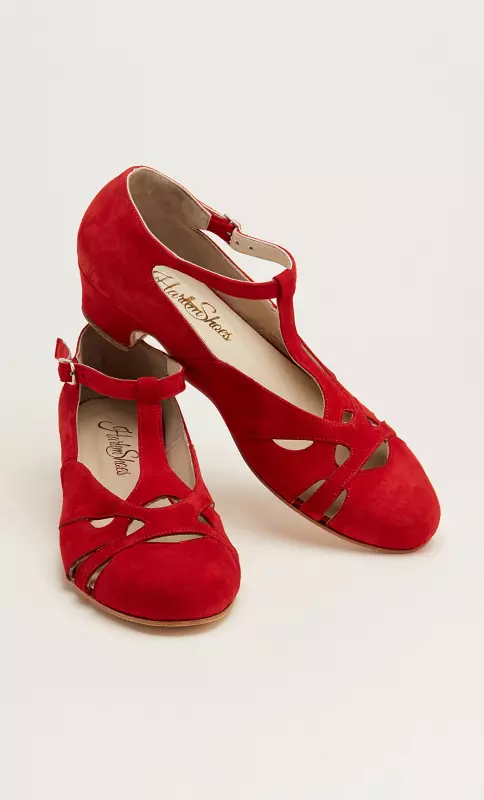 Spring Red Suede 4 cm heel