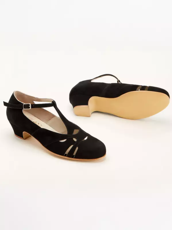 Spring Black Suede 4 cm heel