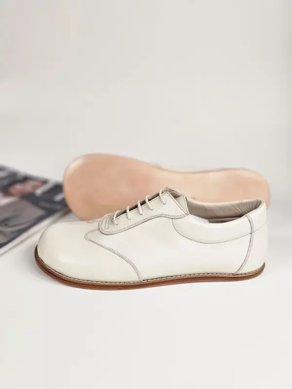 Broken White Leather Zero Drop