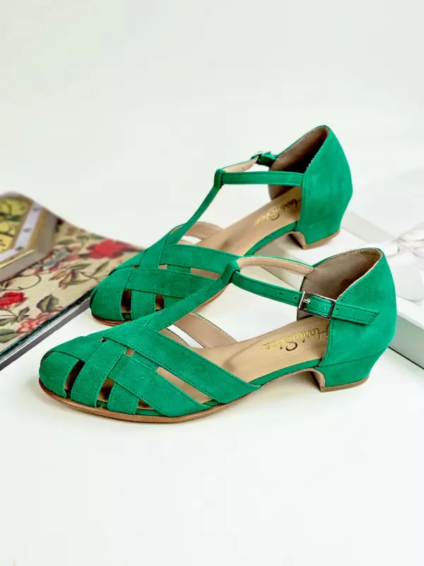 Summer Grass Green Suede 3 cm heel
