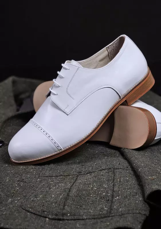 California White Leather 2 cm heel