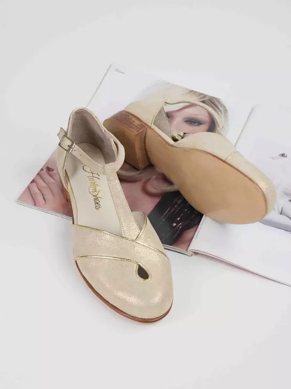 Muse Golden Suede 2 cm heel