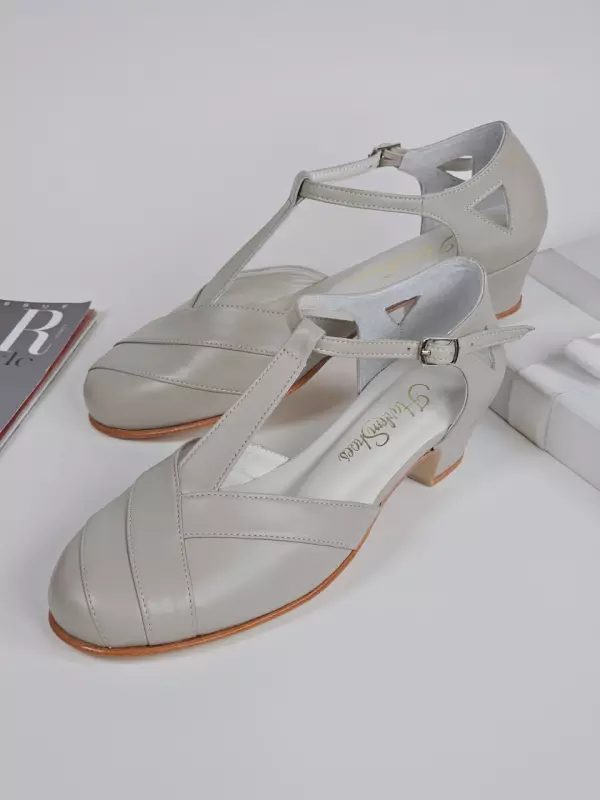Sugar Beige Leather 4 cm heel