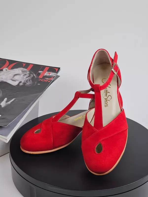 Muse Red Suede 4 cm Heel