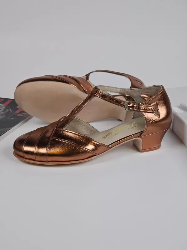 Bronze Leather 4 cm heel