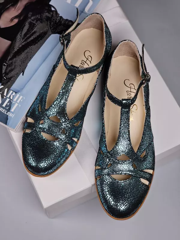 Spring Blue Stone Suede 2 cm heel