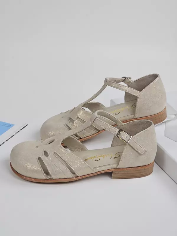 Barefoot Rosy Golden Suede 1.5 cm heel