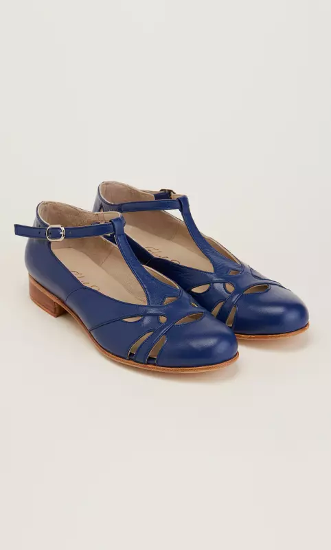 Spring Blue Leather 2 cm heel