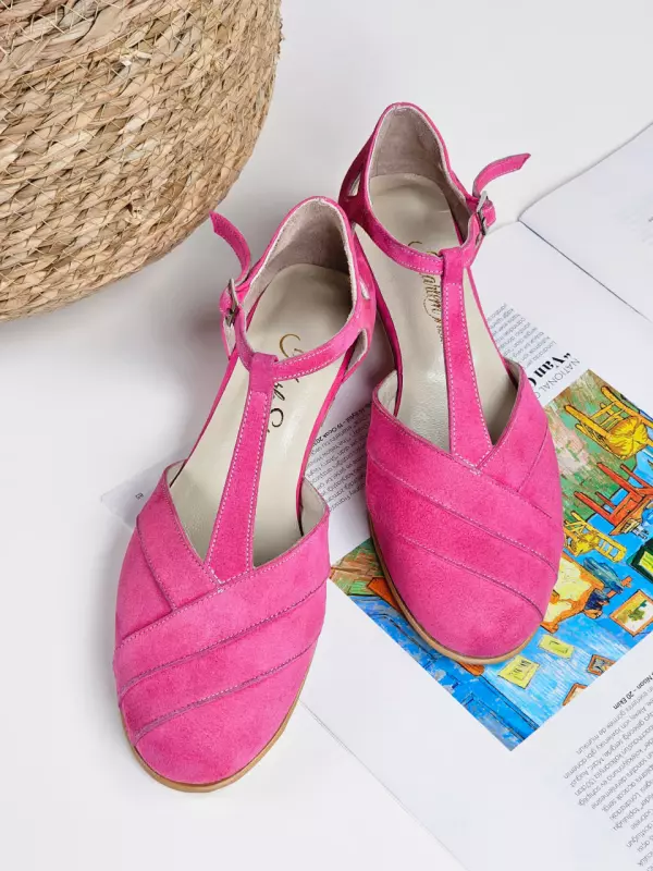 Pink Suede 4 cm heel