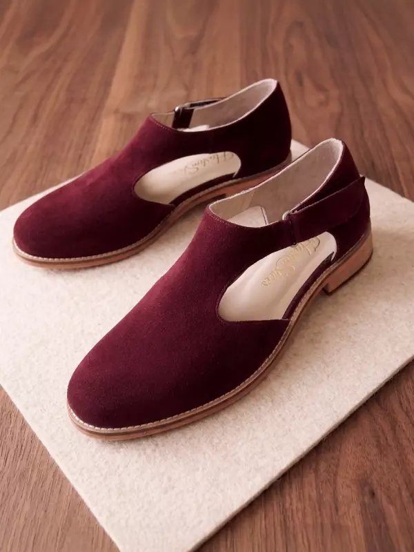Bordeaux Suede 2 cm heel
