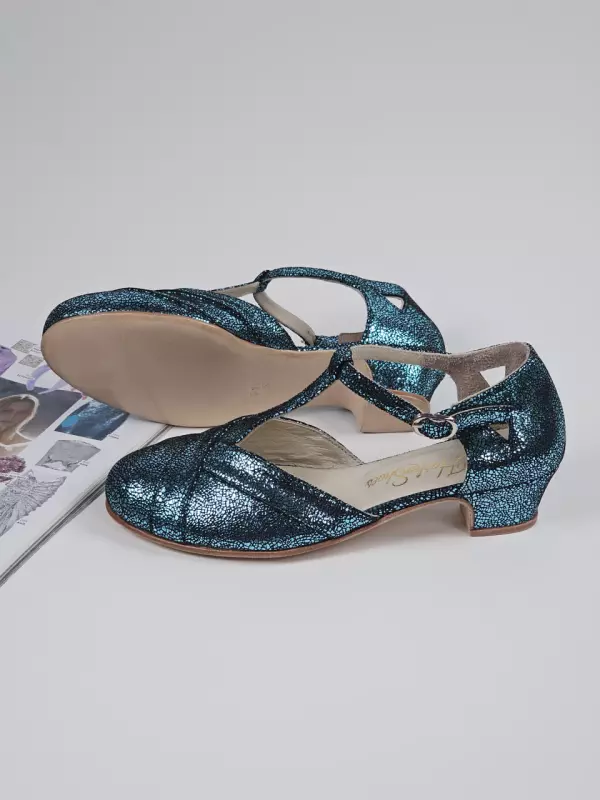 Blue Stone Suede 4 cm heel