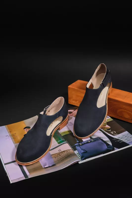 Milan Mix Blues Suede 2 cm heel