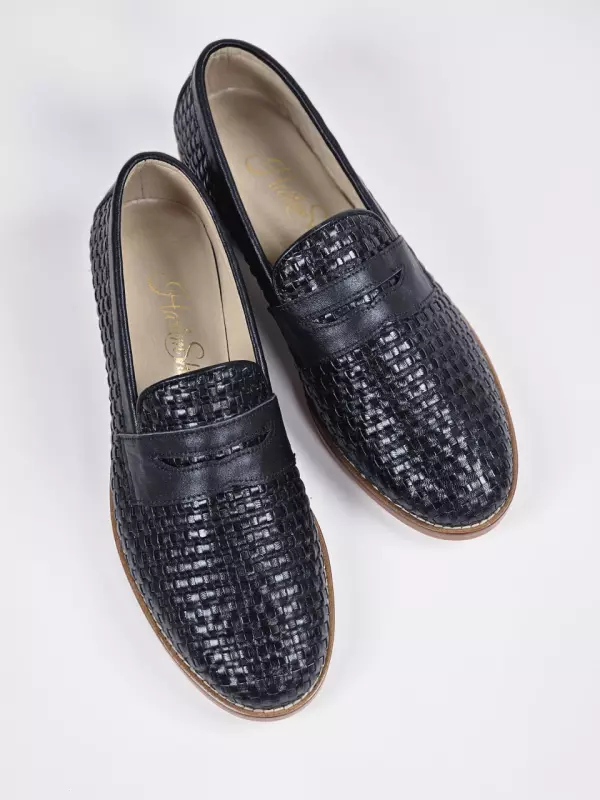 Loafers Basket Print Leather 2 cm heel