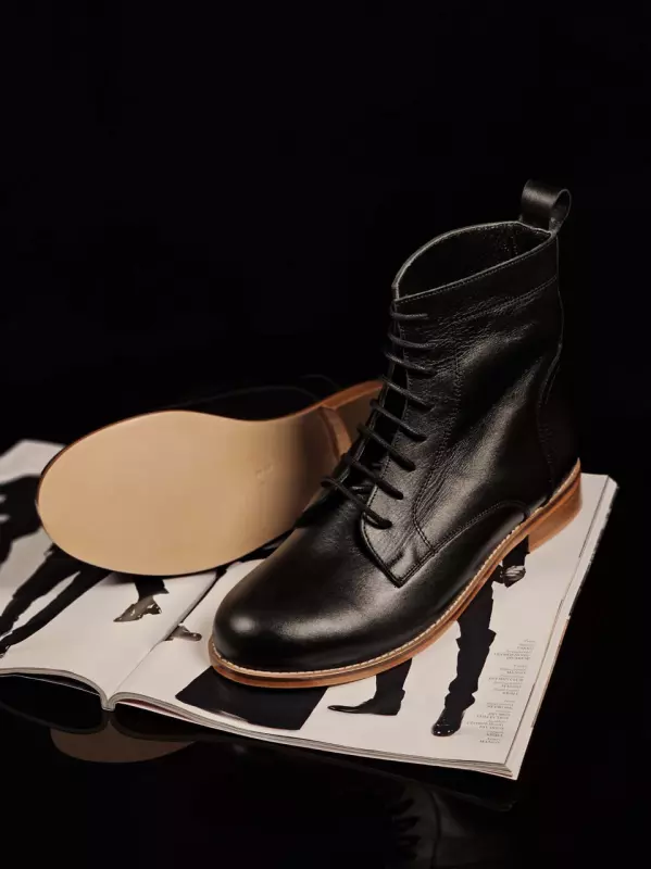 Harlem Boots Black Leather 2 cm heel