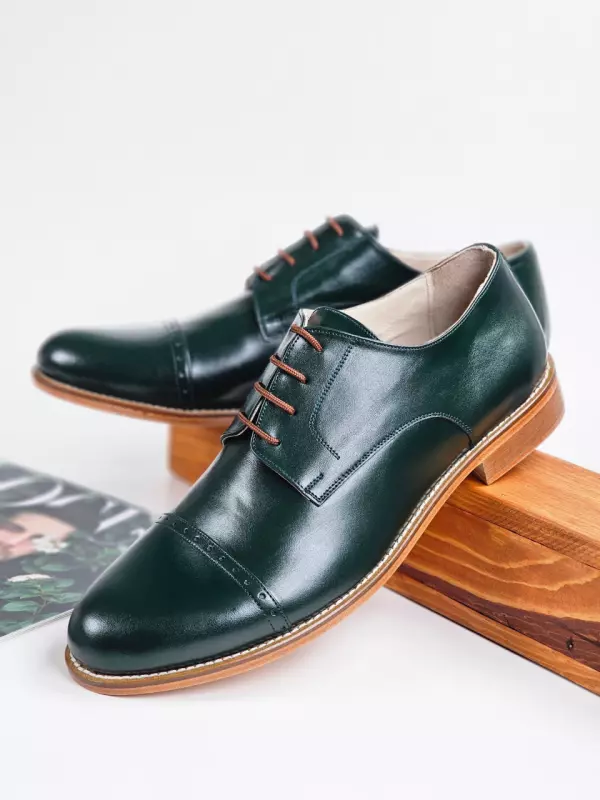 Jungle Green Leather 2 cm heel
