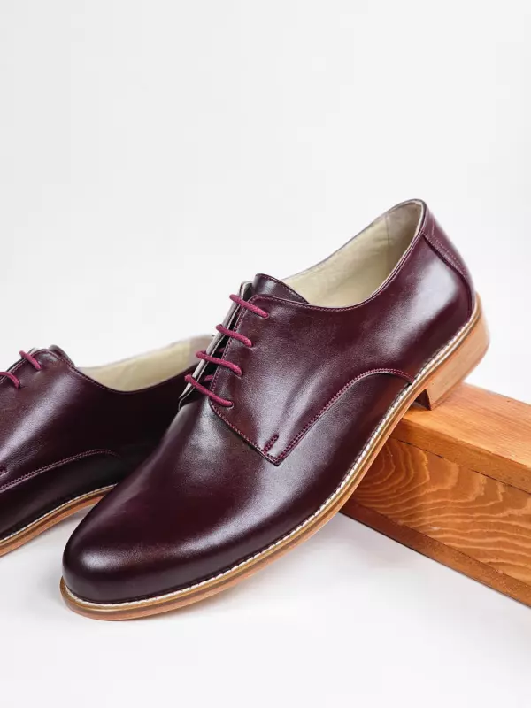 Bordeaux Leather 2 cm heel