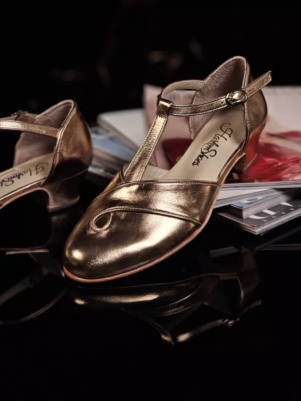 Muse Rose Gold Leather 4 cm heel