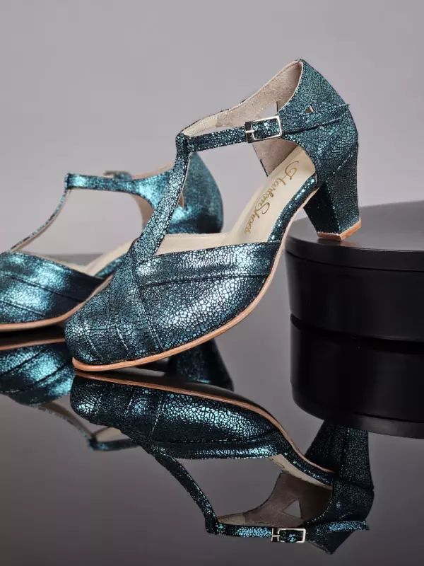 Blue Stone Suede 6 cm balboa heel