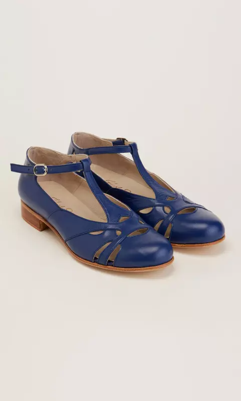 Spring Blue Leather 2 cm heel