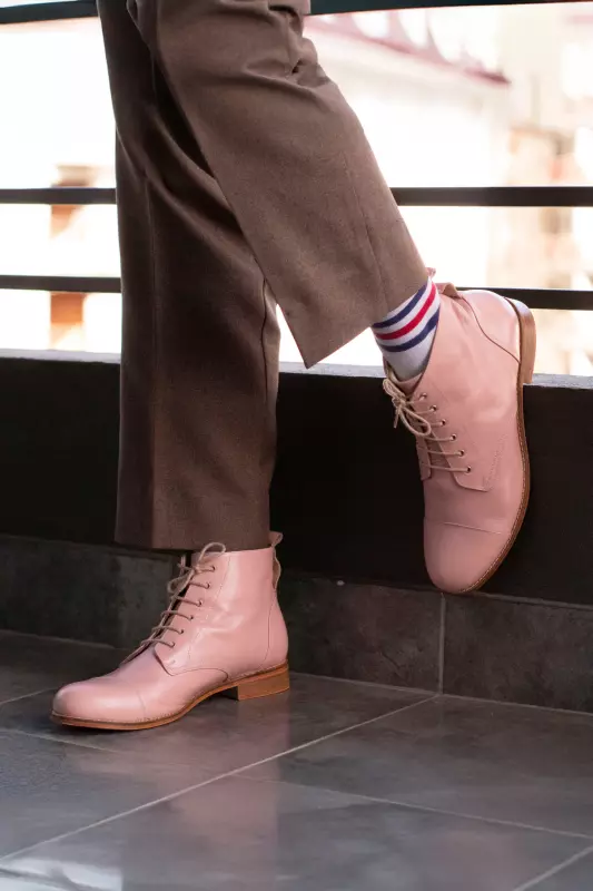 Pink Leather 2 cm heel