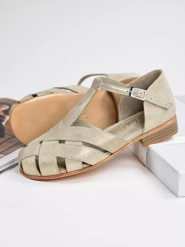 Barefoot Summer Golden Suede 2 cm heel