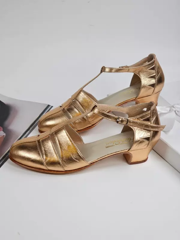 Harmony Rose Gold Leather 4 cm heel