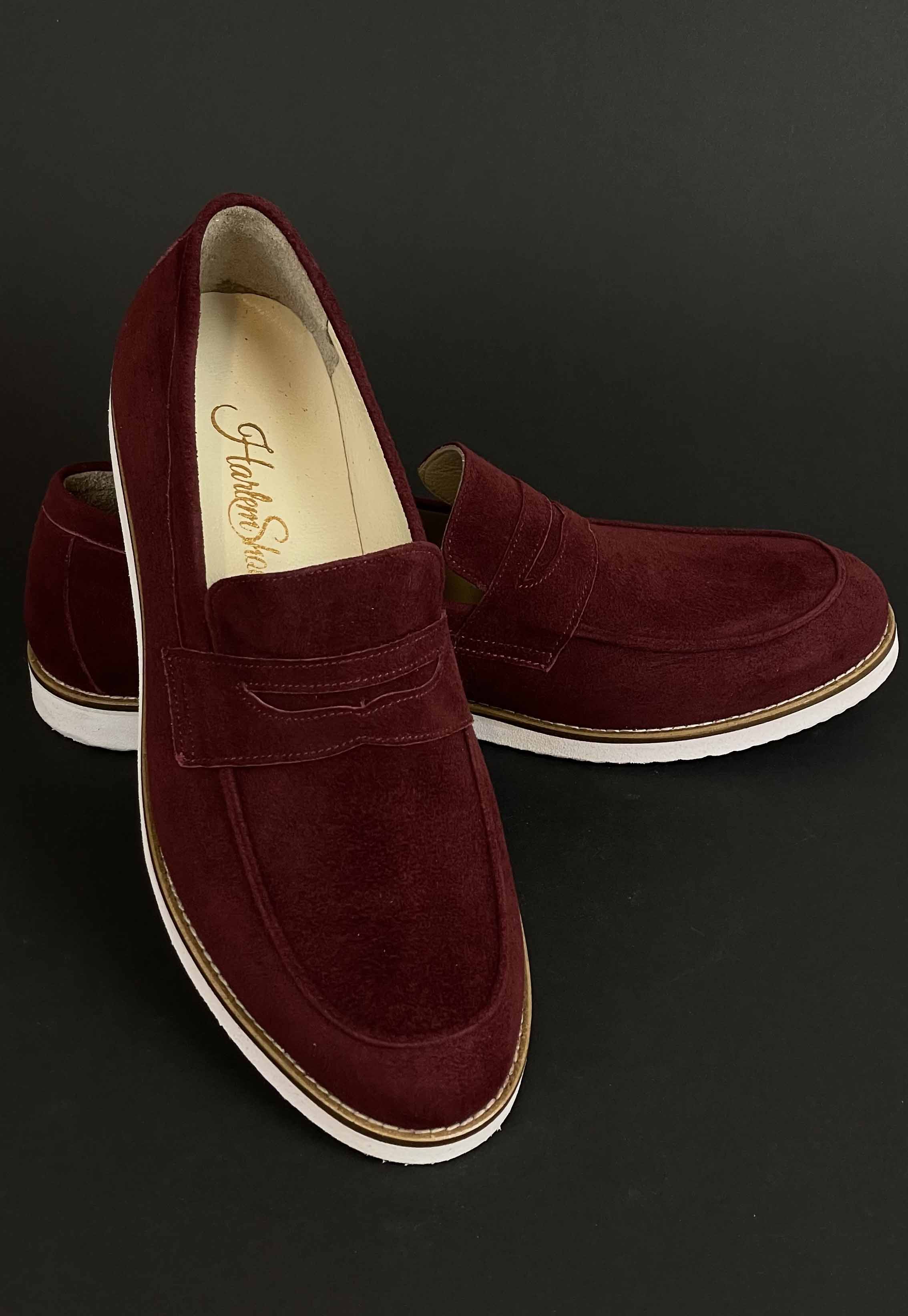 Loafers Bordeaux Suede with Eva sole