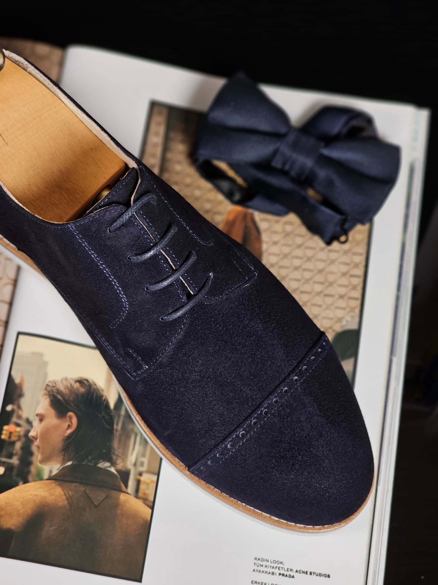 California Dark Blue Suede with Eva Sole