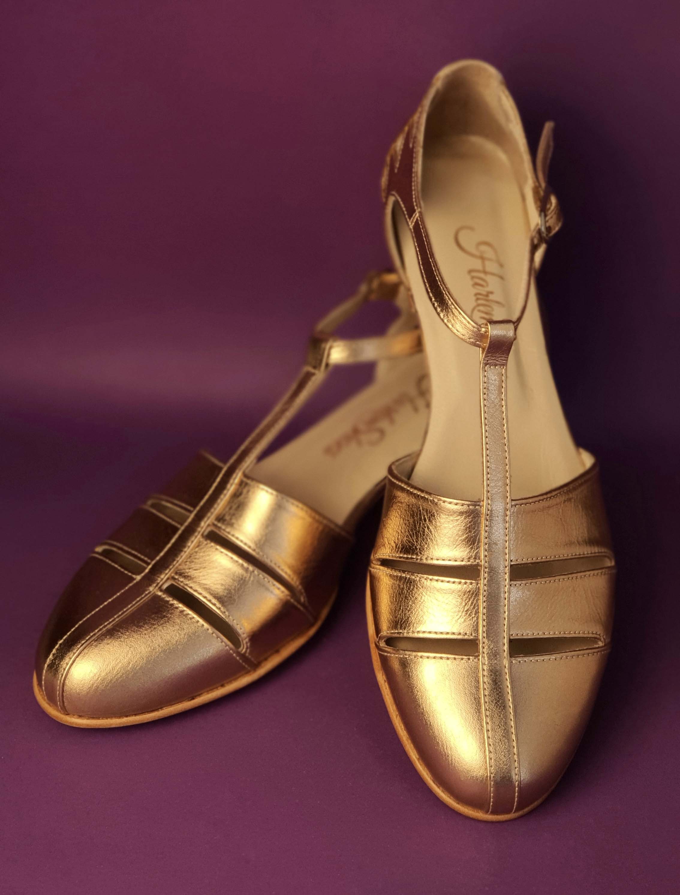 Harmony Rose Gold Leather 4 cm heel