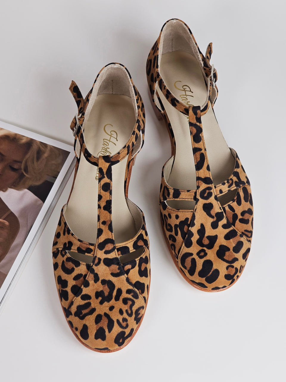 Isabel Leopard Suede 2 cm heel