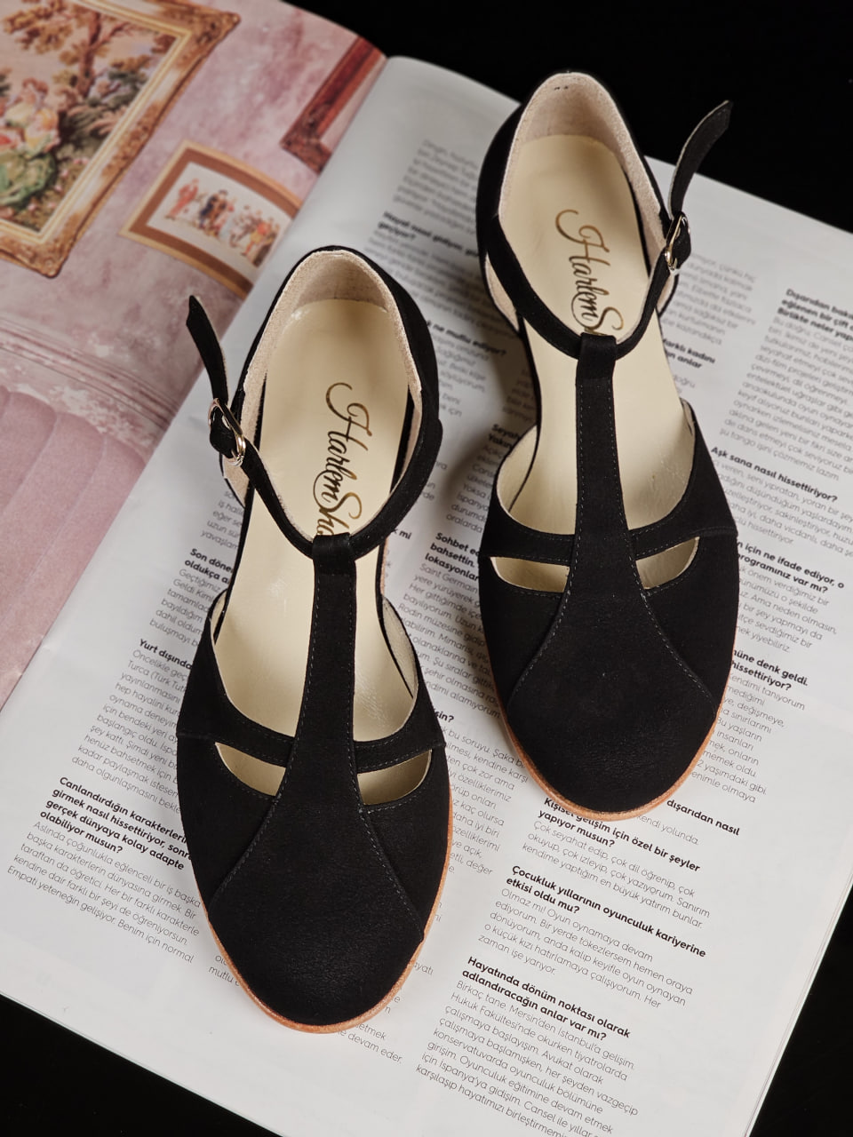 Isabel Black Suede 3 cm heel