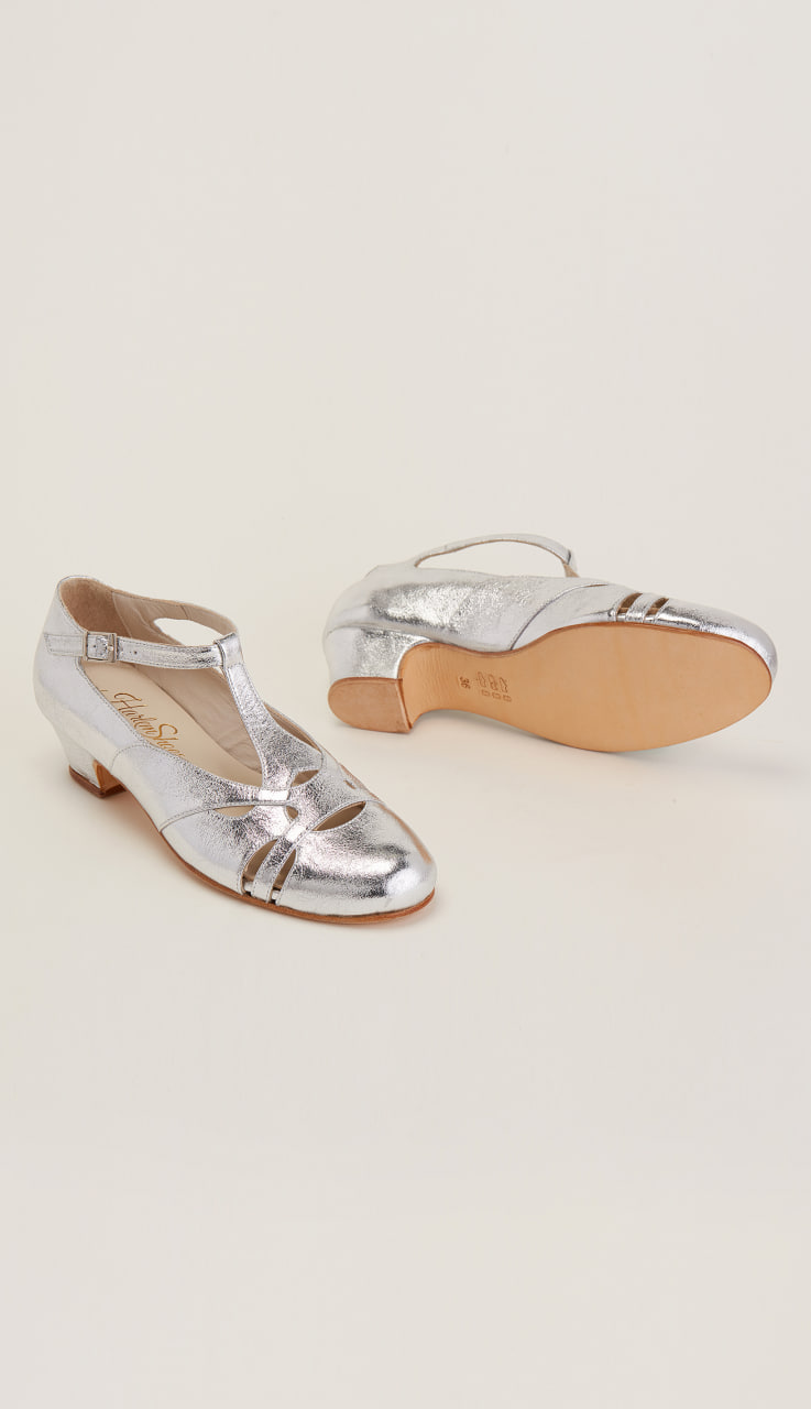 Spring Silver Leather 4 cm heel